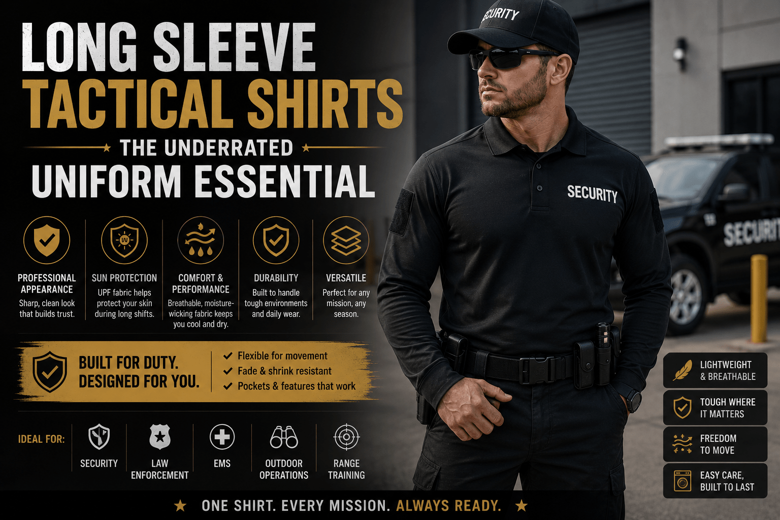 Long Sleeve Tactical Shirts — The Underrated Uniform Essential
