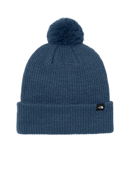 The North Face Classic Acrylic Pom Beanie – Black Heather