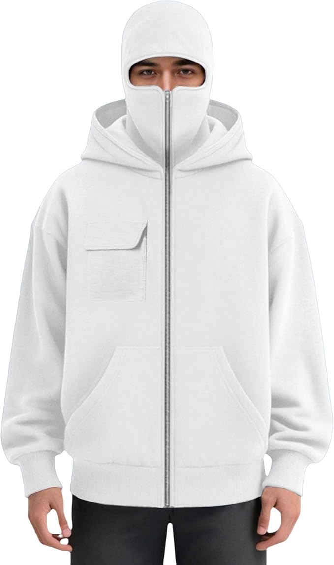 Balaclava Hoodie for Men – Windproof, Thermal, Cold-Weather Protection