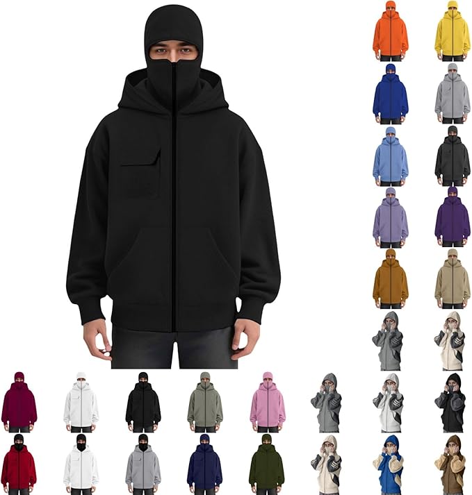 Balaclava Hoodie for Men – Windproof, Thermal, Cold-Weather Protection