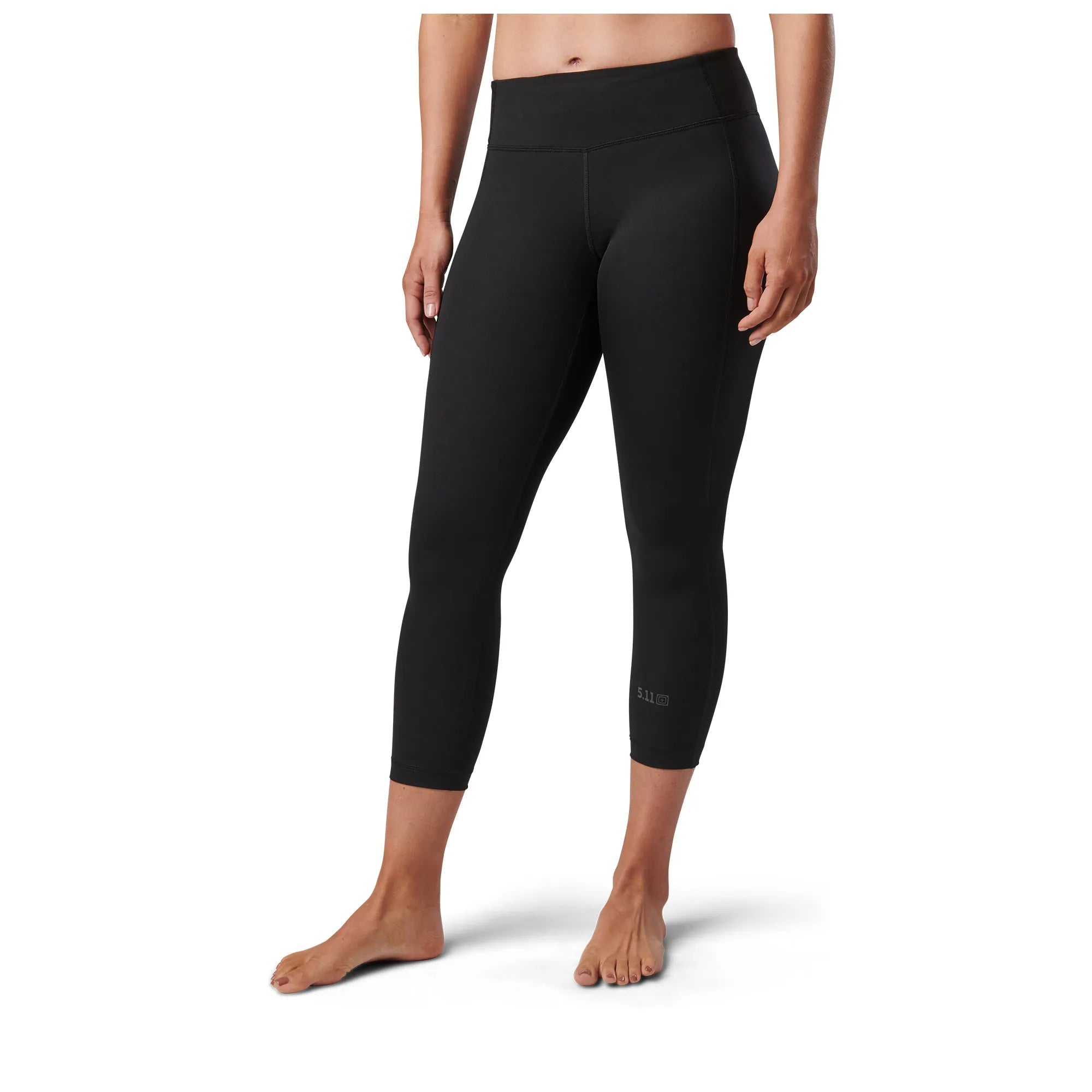 5.11 PT-R Max Effort Capri high-performance training legging with durable nylon and elastane jersey blend