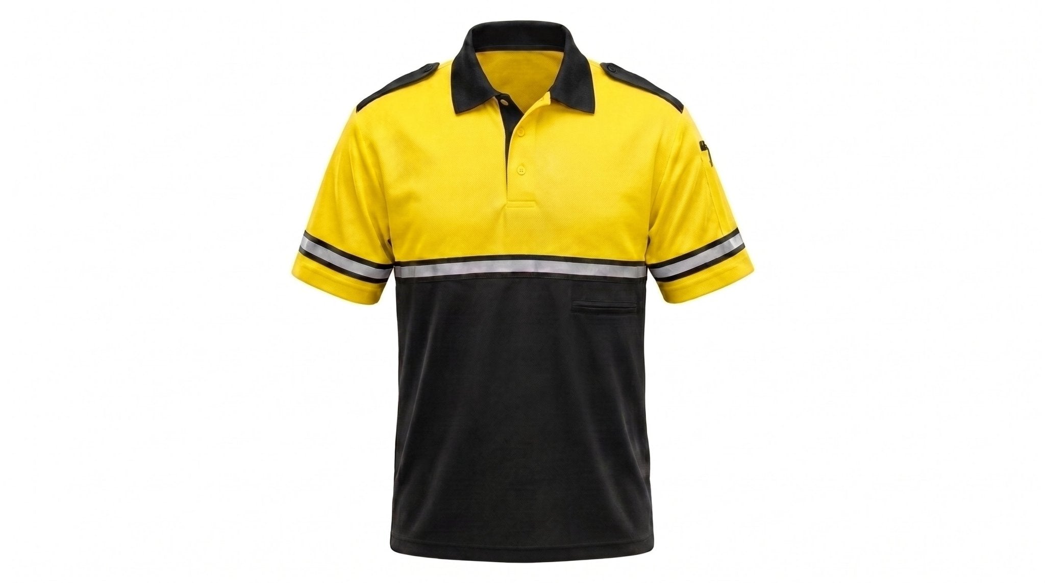 Bike Patrol Duty Shirt – Vented, Moisture-Wicking Polyester with High-Visibility Trim Two Tone Polo Shirt - Neorom-NEOROM