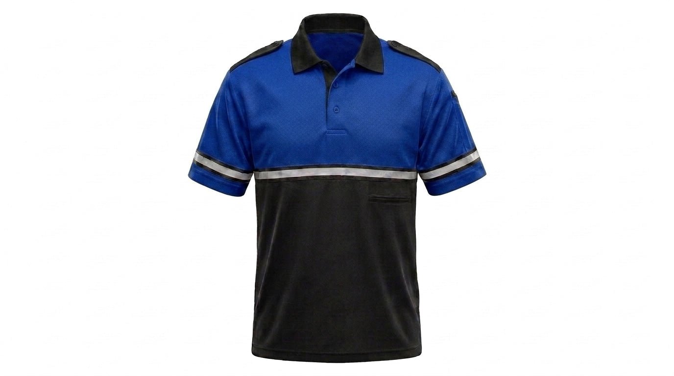 Bike Patrol Duty Shirt – Vented, Moisture-Wicking Polyester with High-Visibility Trim Two Tone Polo Shirt - Neorom-NEOROM