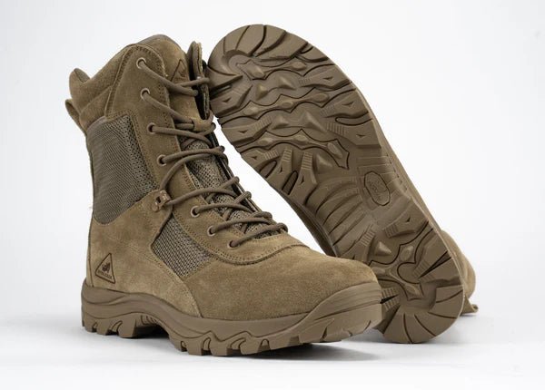 Men’s Boots Ryno Gear 8" Coolmax Tactical Combat Side Zip Boots Black (Coyote) - Neorom - RYNO GEAR