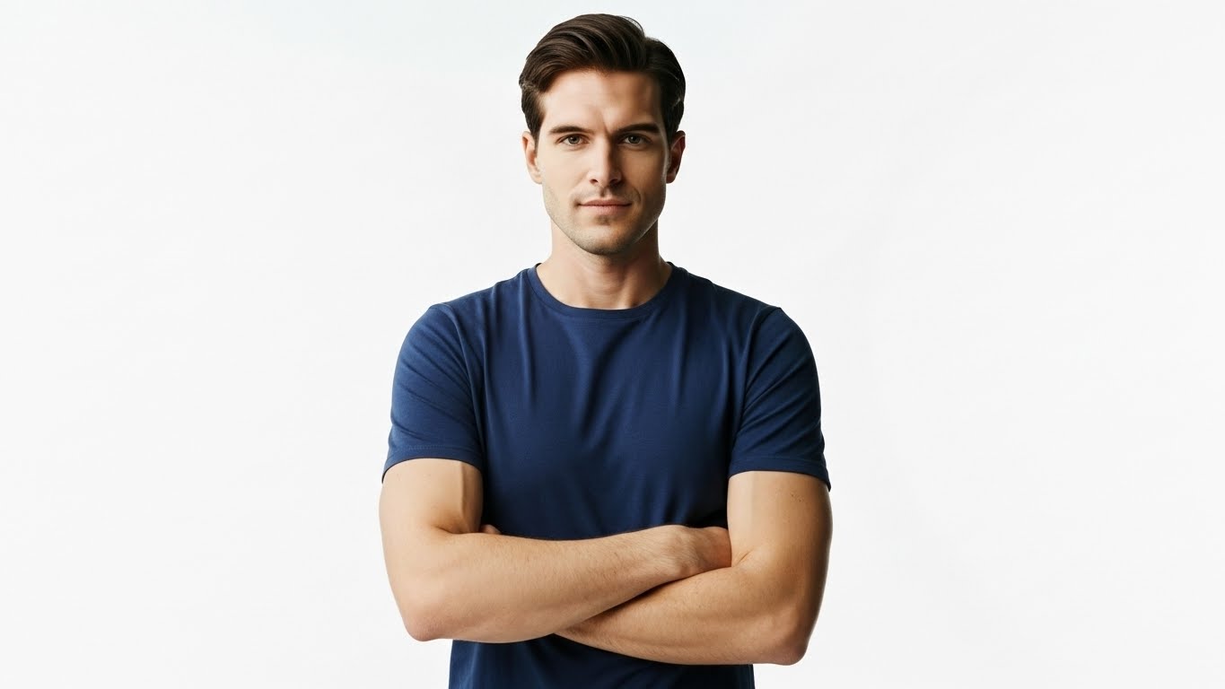 Men's Heavyweight Crewneck T-Shirt - Classic Fit, Available in Multiple Colors - Neorom - Hanes