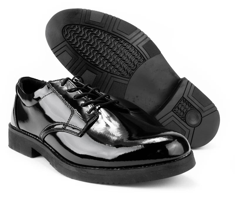 Men’s Hi - Gloss Oxford Dress Shoes – Slip - Resistant PU Sole, Duty - Neorom - Neorom