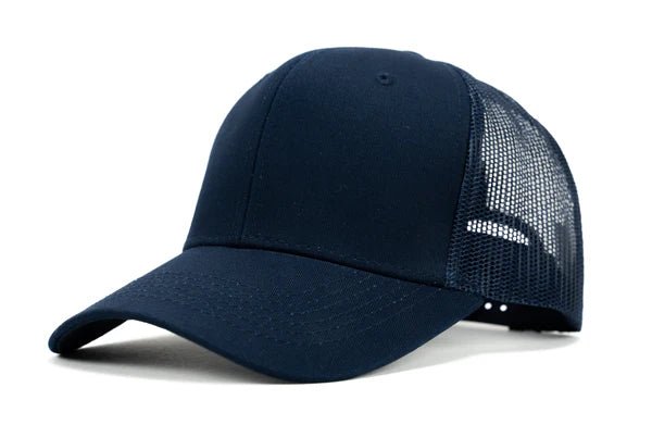 Plain Trucker Cap – Adjustable Snapback with Mesh Back for Breathability SOLID - Neorom - Neorom