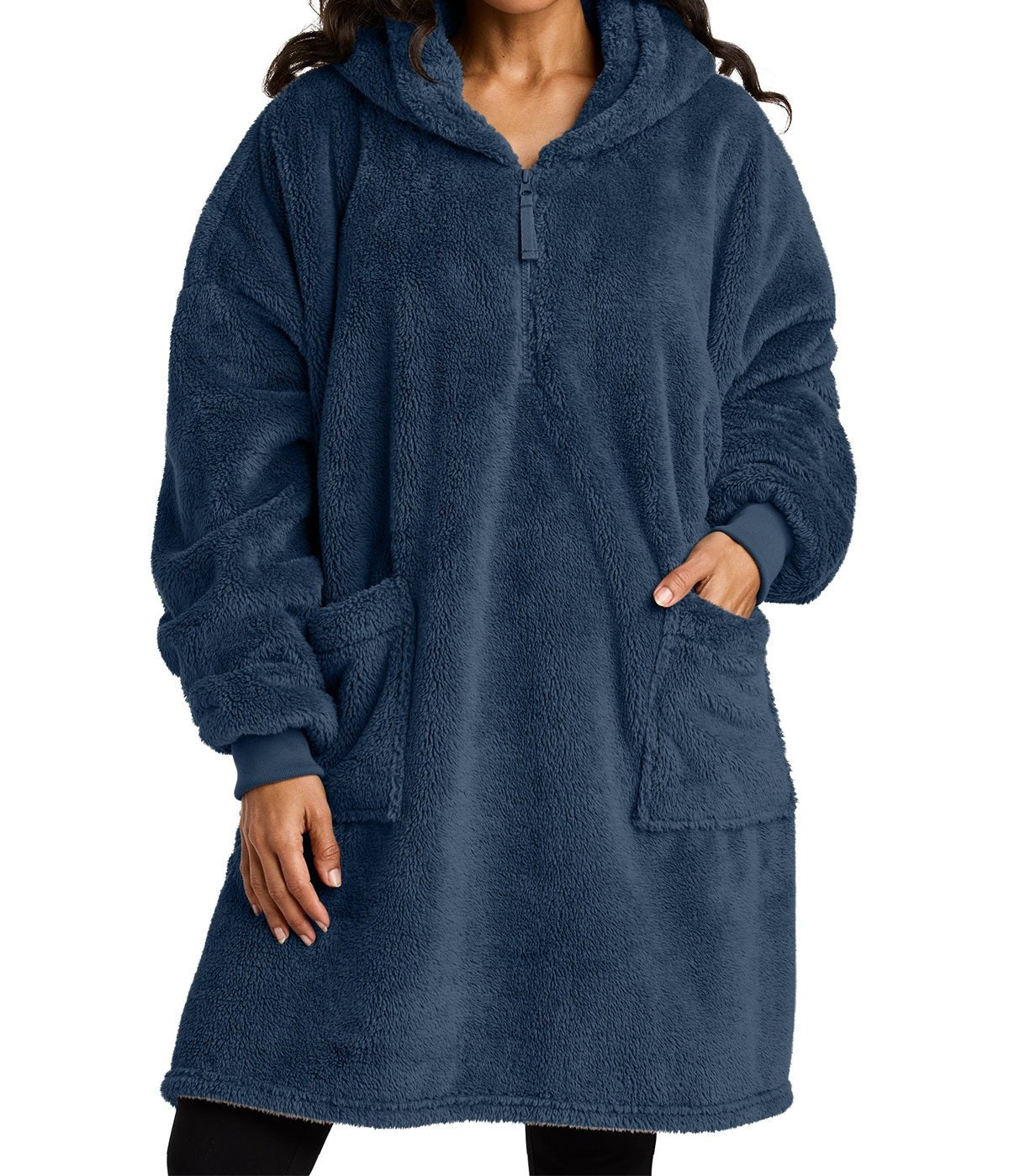 Ultra - Soft Fleece Poncho Hoodie – Oversized Lounge Wear with Hood - Neorom - Neorom