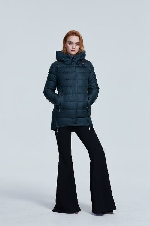 Women warm hooded winter coat women jacket casual parkas jacket - Neorom - Jade