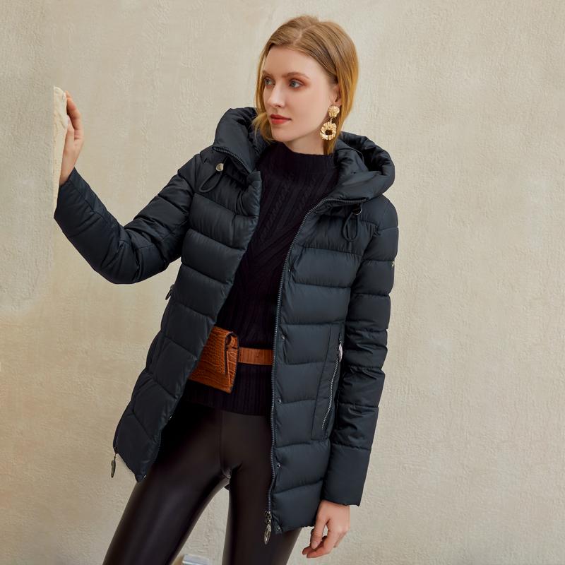 Women warm hooded winter coat women jacket casual parkas jacket - Neorom - Jade