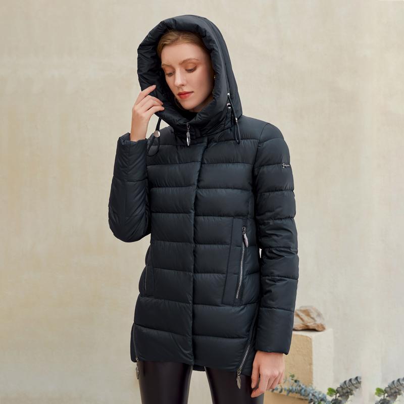 Women warm hooded winter coat women jacket casual parkas jacket - Neorom - Jade